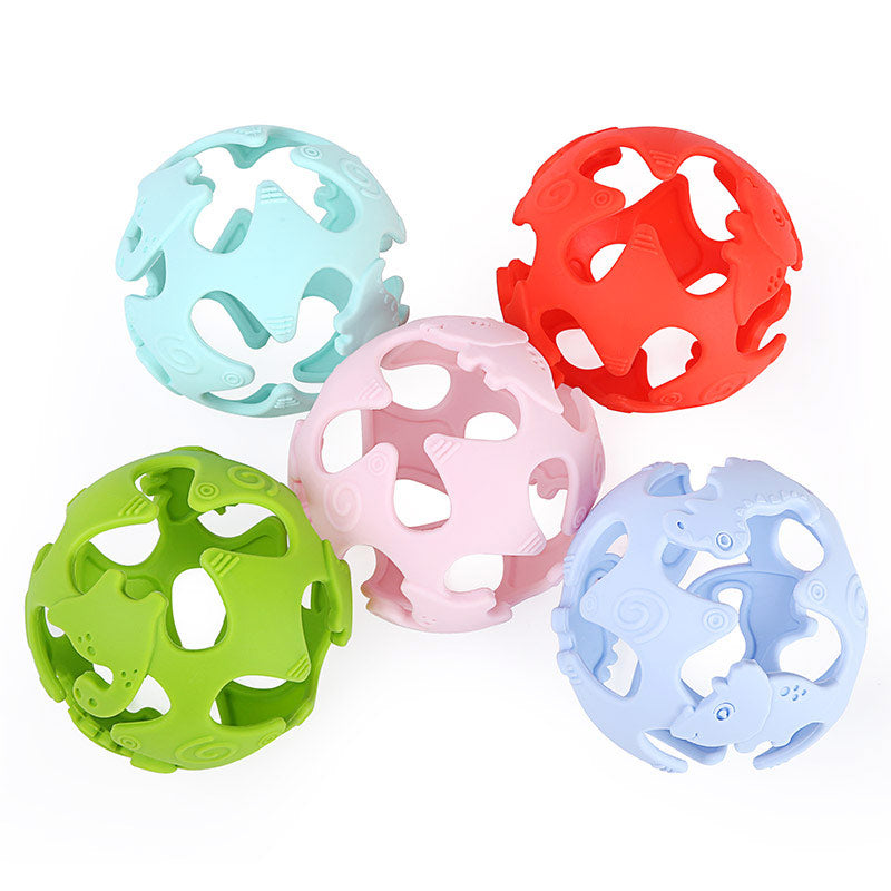 Silicone Dinosaur Teething Ball