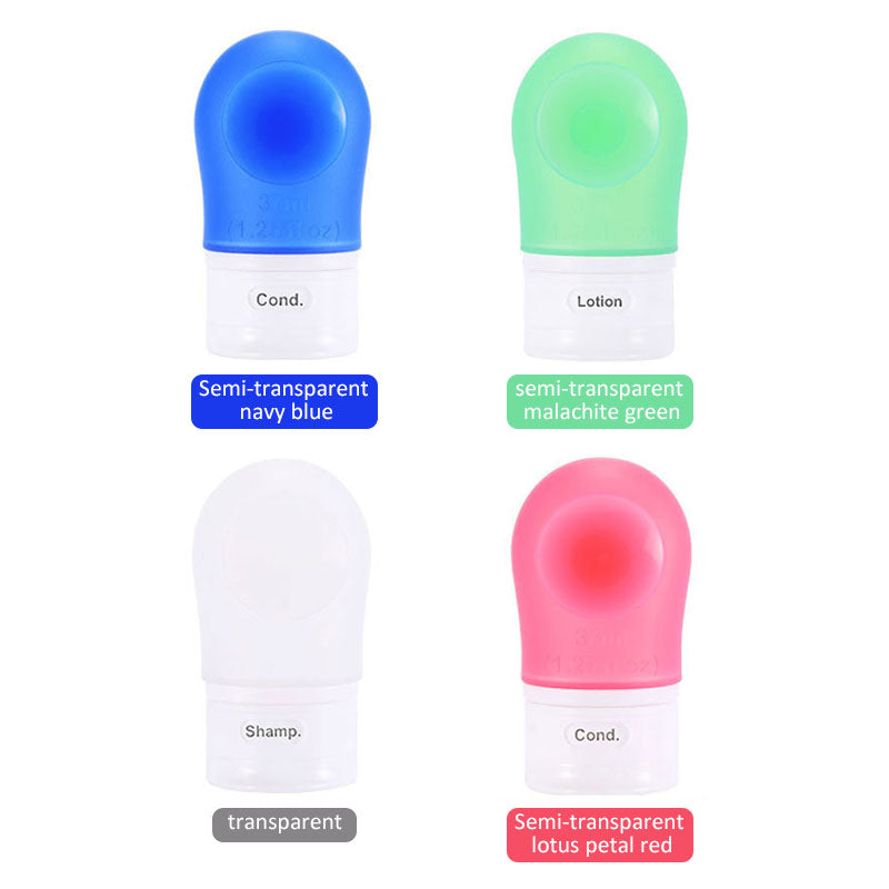 Silicone Travel Bottles With Suction Cup