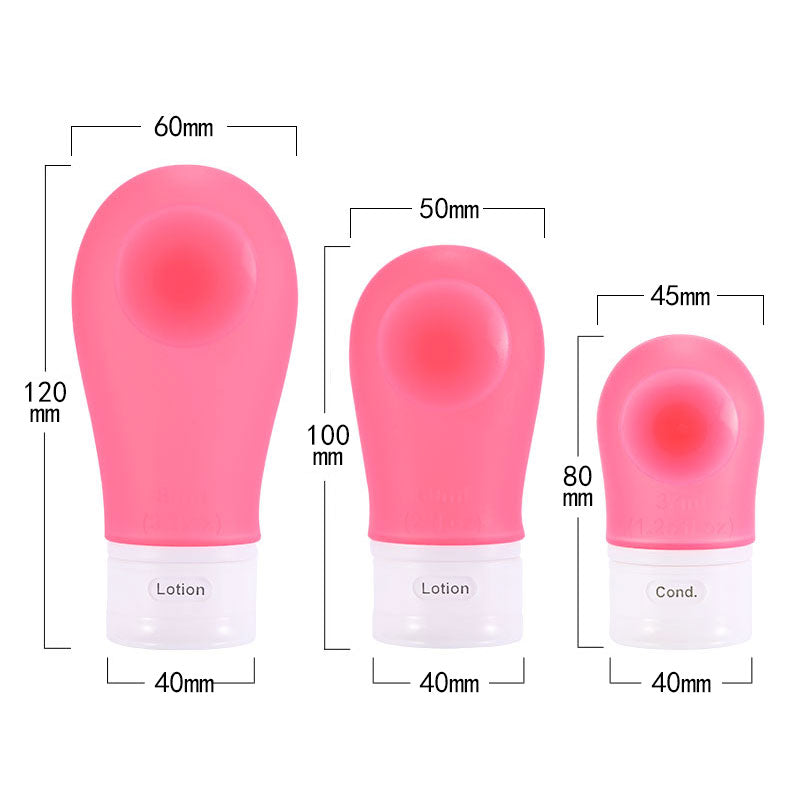Silicone Travel Bottles With Suction Cup