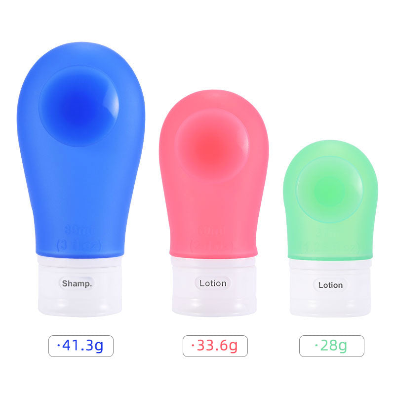 Silicone Travel Bottles With Suction Cup