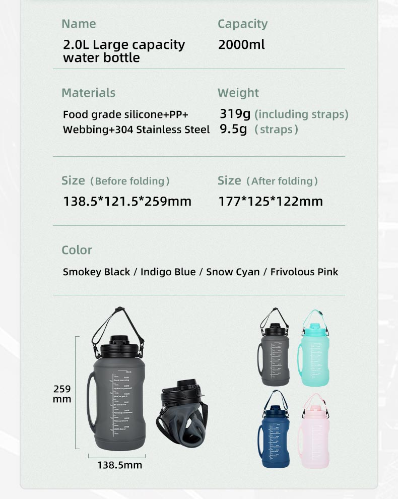 Customized Large Capacity Water Bottle