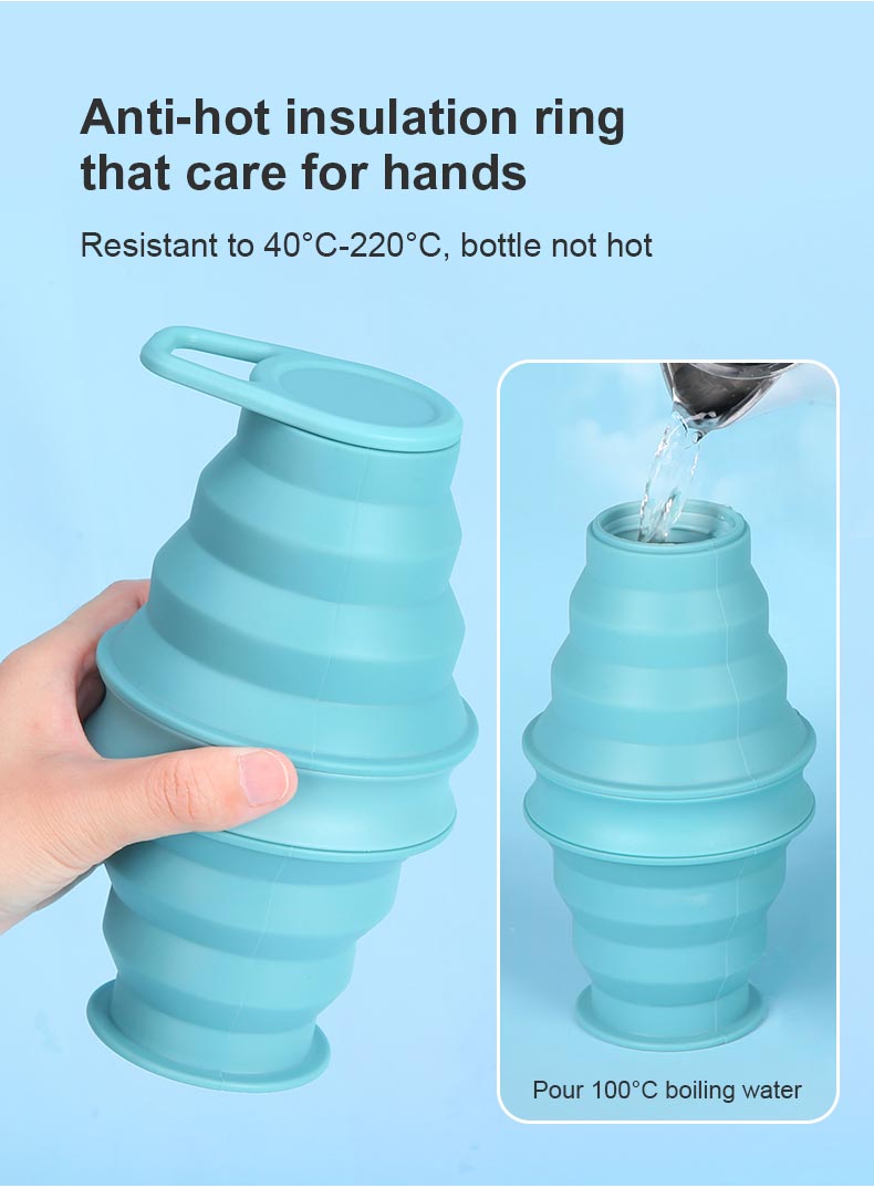 Wholesale Collapsible Silicone Water Bottle 