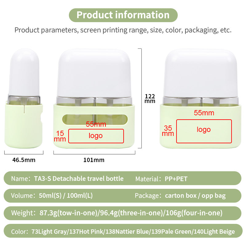 Travel Spray Bottle Set