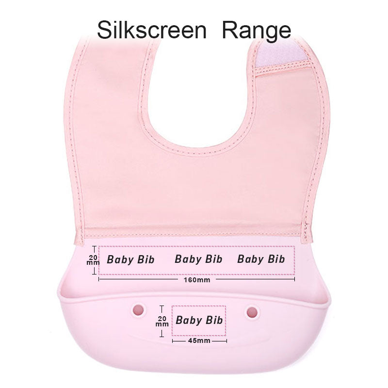 Custom Baby Velcro Silicone Bib