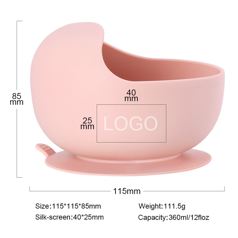 Baby Silicone Suction Bowl High Chair Bowl