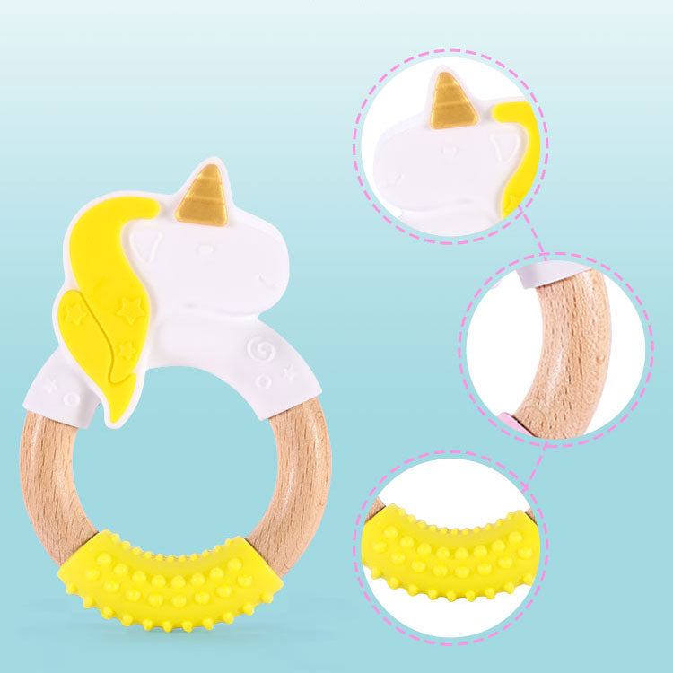 Wholesale Silicone Wood Molar Teether