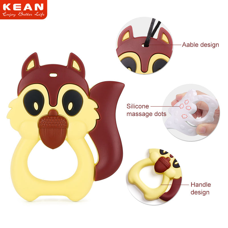 Silicone Teether Squirrel