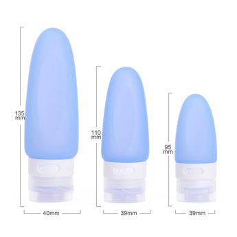 Silicone Travel Size Containers for Flying