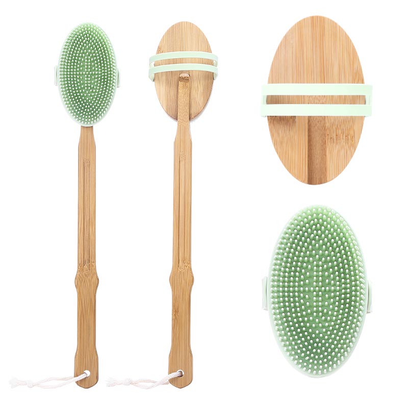 Bamboo Long Handle Bath Brush Supplier