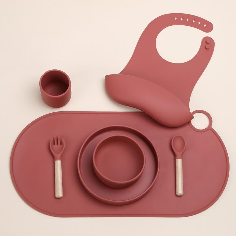 Baby Silicone Feeding Set Complete Weaning Set Custom