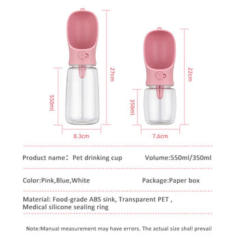 Portable Pet Water Bottle