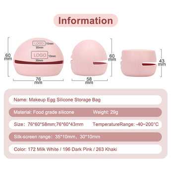 Silicone Make Up Beauty Blender Case