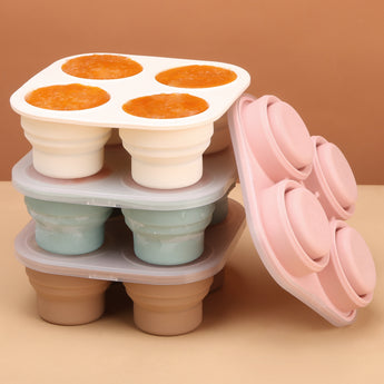 Silicone Food Freezer Tray With Lid
