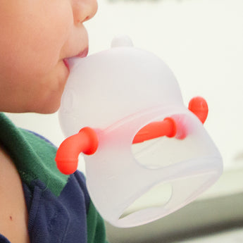 Baby Silicone Teether Mitten Space Bunny