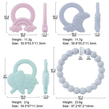 Elephant Silicone Teething Ring