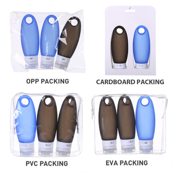 Silicone Travel Size Containers for Flying