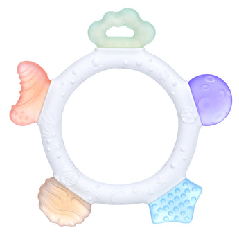 Hand Ring Bite Silicone Teether Molars