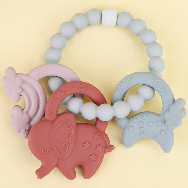 Elephant Silicone Teething Ring