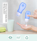 Silicone Travel Bottle with Strong Suction
