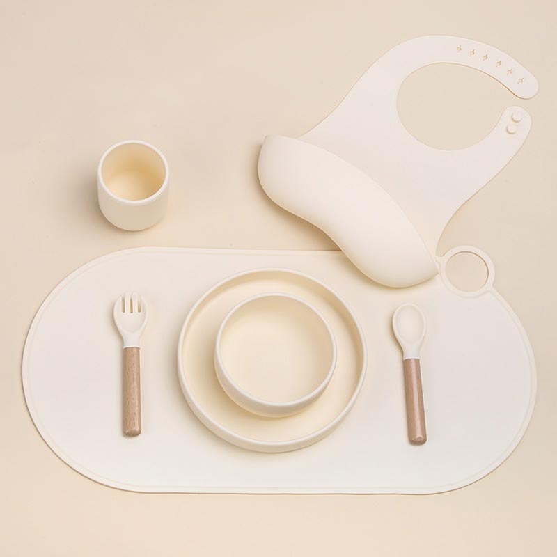 Baby Silicone Feeding Set Complete Weaning Set Custom