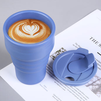 Silicone Collapsible Coffee Cup with Lid