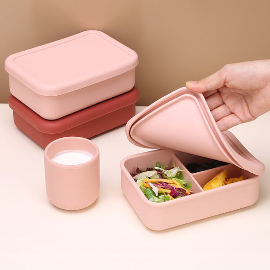 3 Compartment Silicone Bento Box