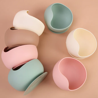 Weaning Sucker Silicone Bowl 
