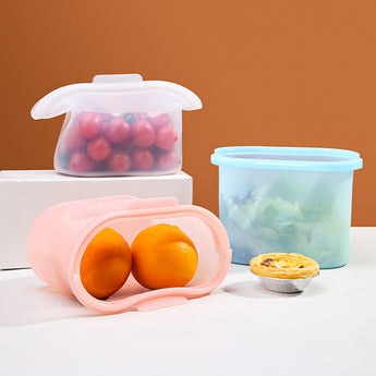 Silicone Reusable Ziplock Freezer Bags