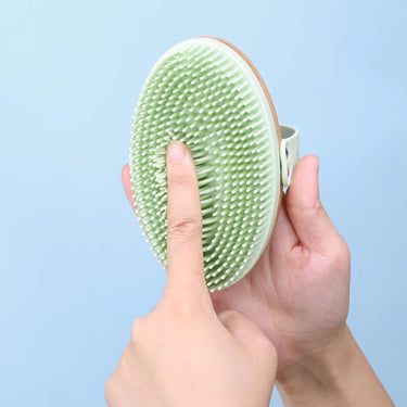 Bamboo Long Handle Bath Brush Supplier