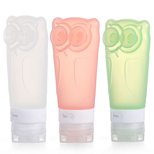 Silicone Bottles for Shampoo Owl