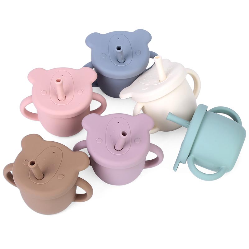 Silicone Sippy Cup With Handles OEM ODM