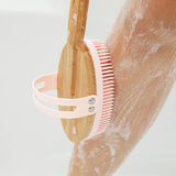 Bamboo Long Handle Bath Brush Supplier