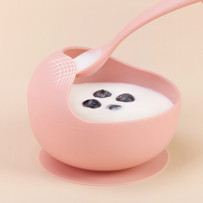 Weaning Sucker Silicone Bowl 