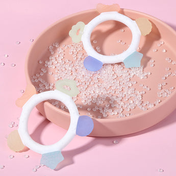 Hand Ring Bite Silicone Teether Molars