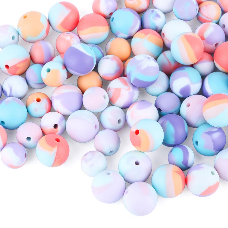 Wholesale Printed Silicone Beads