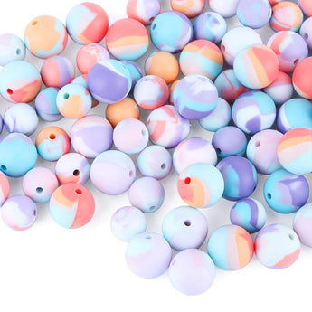 Wholesale Printed Silicone Beads
