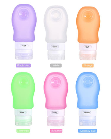 Silicone Travel Bottle with Strong Suction
