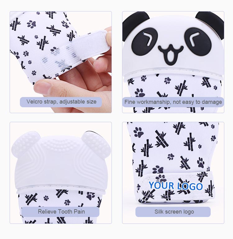 Panda Silicone Teething Gloves Wholesale