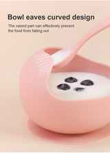 Weaning Sucker Silicone Bowl 
