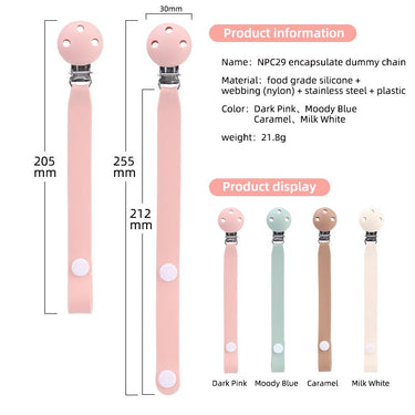 Personalised Silicone Dummy Clip