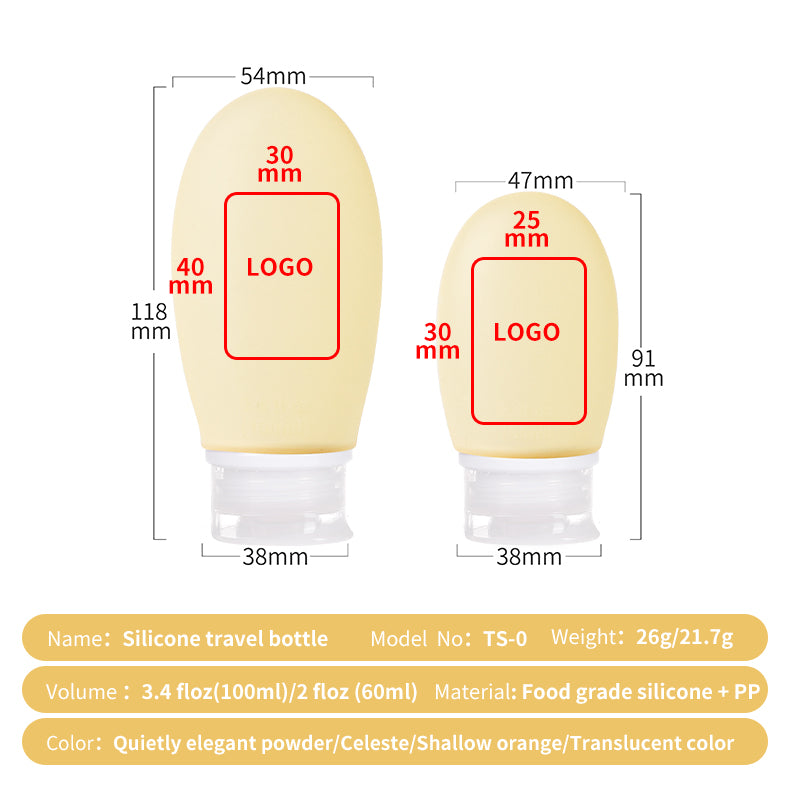 Travel Shampoo and Conditioner Containers