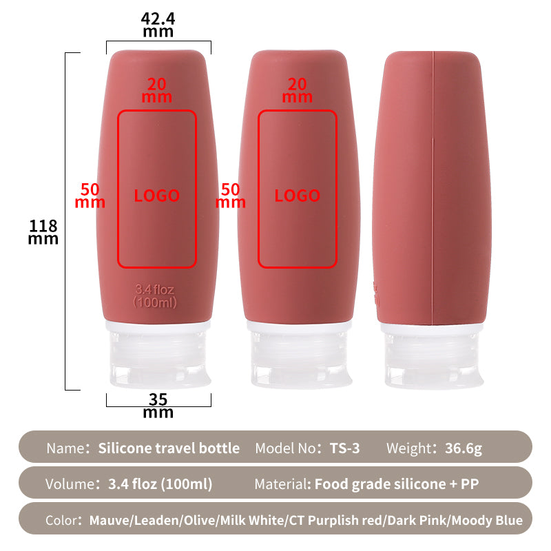 Silicone Travel Size Reusable Bottles