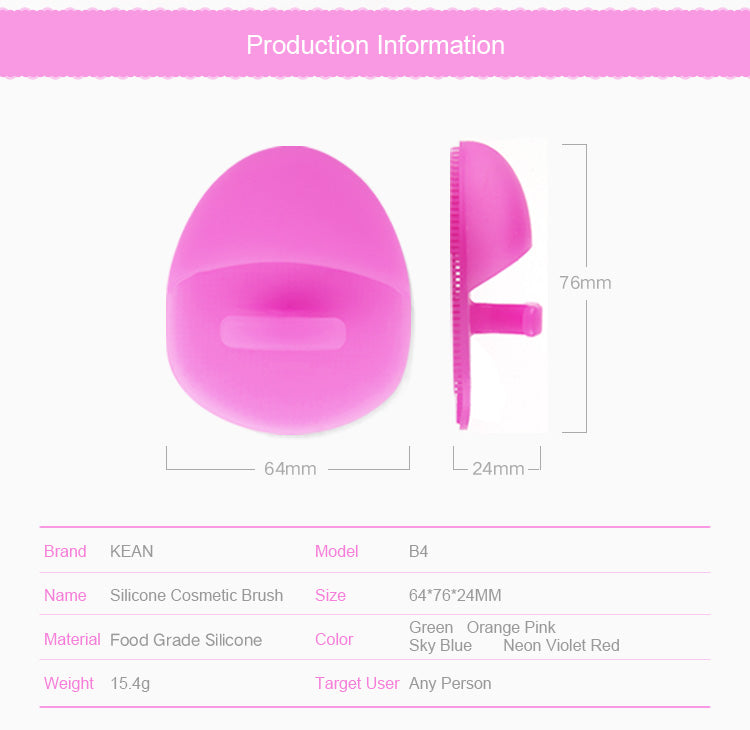 Facial cleanser silicone info