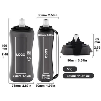 Silicone Handheld Sports Bottle