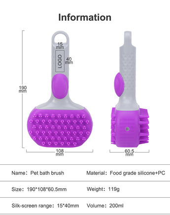 Silicone Dog Brush Manufacturer