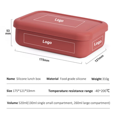 Silicone bento box