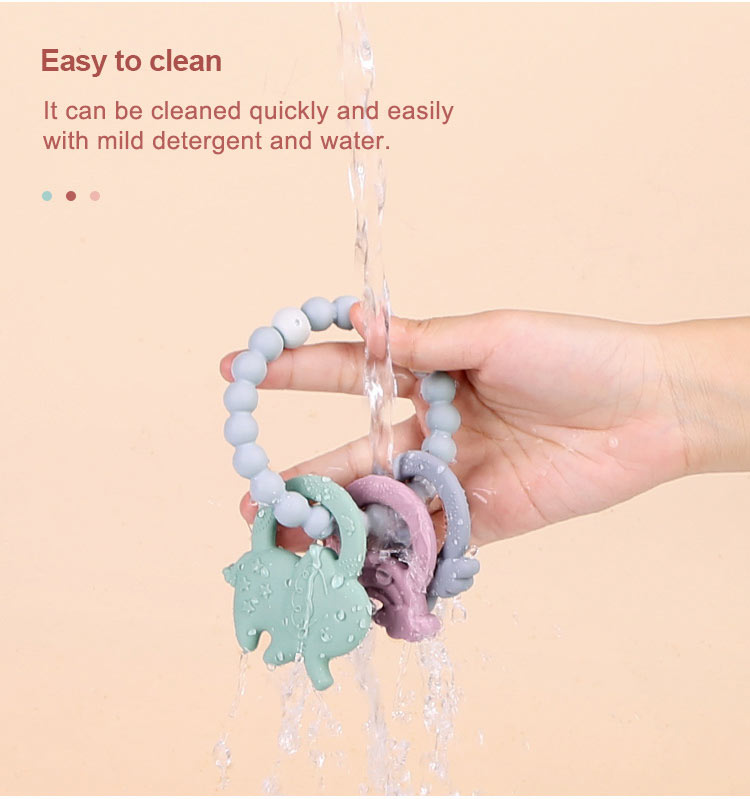 Elephant Silicone Teething Ring