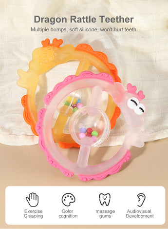 Silicone Rattle Teething Toys