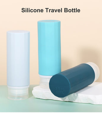 Silicone Travel Containers Shampoo Conditioner Travel Bottles