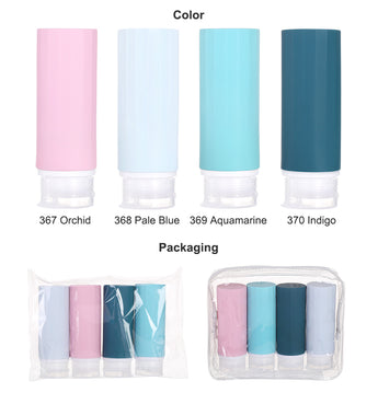 Silicone Travel Containers Shampoo Conditioner Travel Bottles